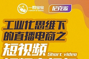 尼克派·工业化思维下的直播电商之短视频锤爆直播间,听话照做执行爆单
