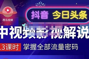 嚴如意·中视频影视解说—掌握流量密码,自媒体运营创收,批量运营账号