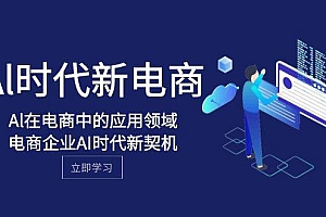 Al-时代新电商,Al在电商中的应用领域,电商企业AI时代新契机