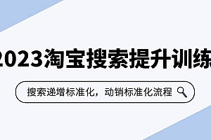 2023淘宝搜索-提升训练营,搜索-递增标准化,动销标准化流程(7节课)