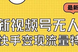 最新视频号无人直播转快手变现美女玩法日入500+【教程+素材】