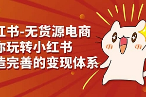 小红书-无货源电商,带你玩转小红书,打造完善的变现体系