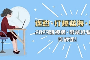 连怼·打爆蓝海·单品,2023短视频·带货好物分享·实战课