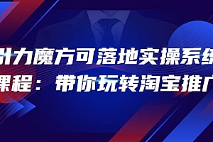 2022引力魔方可落地实操系统课程:带你玩转淘宝推广(12节课)