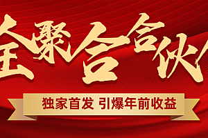 全聚合项目引爆年前收益!日入1000+小白轻松上手,效果立竿见影,暴力吸“金”