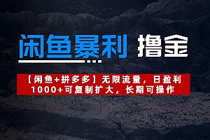 【闲鱼暴利撸金】无限流量,日盈利1000+可复制扩大,长期可操作