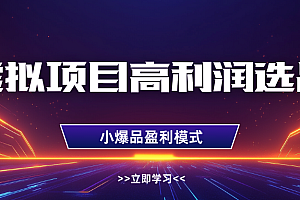 淘宝虚拟高利润玩法,高客单选品技巧,单店月入1W+