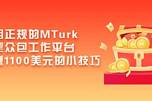 利用正规的MTurk微型众包工作平台,月赚1100美元的小技巧