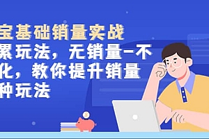 淘宝基础销量实战-积累玩法,无销量-不转化,教你提升销量多种玩法
