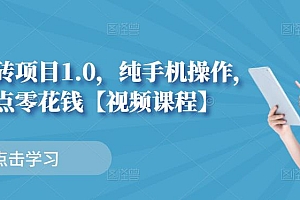 小白搬砖项目1.0,纯手机操作,每天兼职挣点零花钱