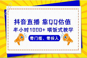 QQ号估值直播 半小时1000+,零门槛、零投入,喂饭式教学、小白首选