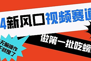 2024新风口视频赛道 做第一批吃螃蟹的人 10分钟一条原创视频 小白无脑操作1