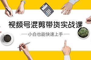 视频号-混剪带货实战课,小白也能快速上手(10节课)