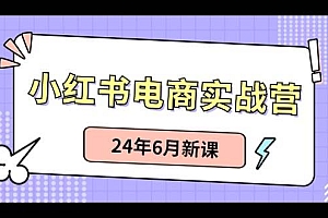 小红书电商实战营:小红书笔记带货和无人直播,24年6月新课