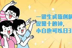 一键生成原创解说视频,仅需十秒钟,小白也可以日入3000+