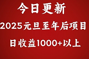 翻身项目,日收益1000+以上