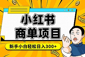 小红书千粉商单 稳定快速变现项目 月入过万